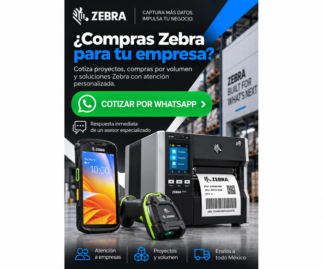 Cotiza equipos Zebra para tu empresa